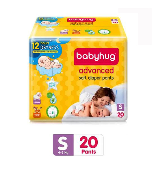Babyhug Super Dry Pant Style Diaper with 12 hours Dryness | Zig Zag Channel  | 3D Leak guard | Cottony soft material | Active Gel Bottom Layer -  CosmeticBaba